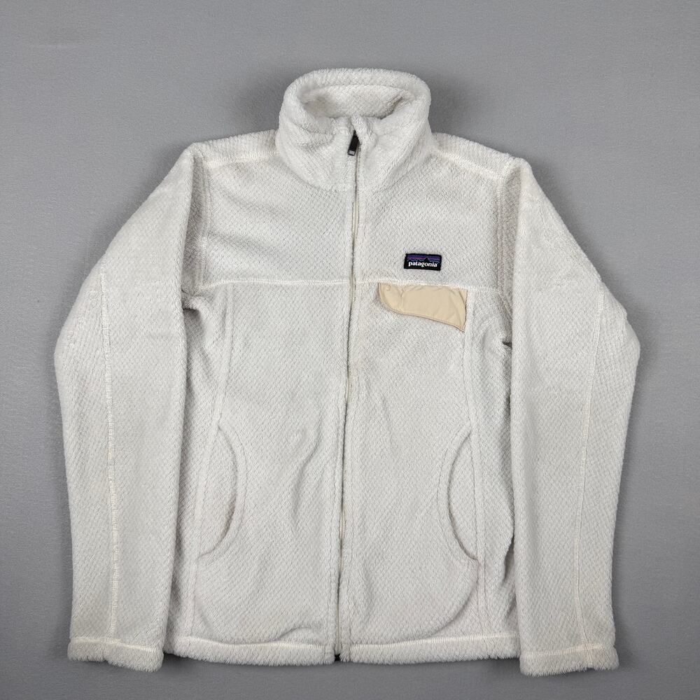 Patagonia Full-Zip Re-Tool Polartec Fleece Jacket Women’s XS Cream